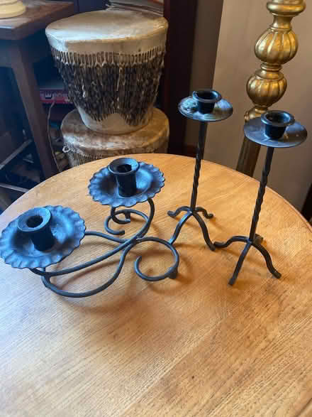 Photo of free Vintage Metal candle stick holders (Peterborough Broadway PE1) #1