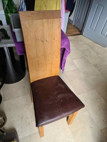Photo of free Oak Dining Chair x4 (Watlington PE33) #1