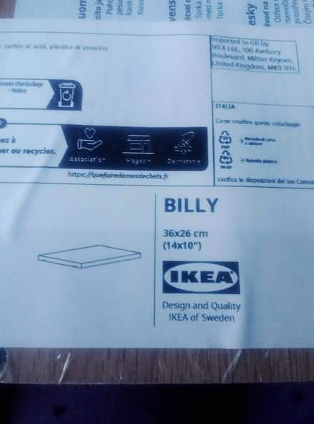 Photo of free IKEA Billy shelf 36x24cm (Barnham) #2