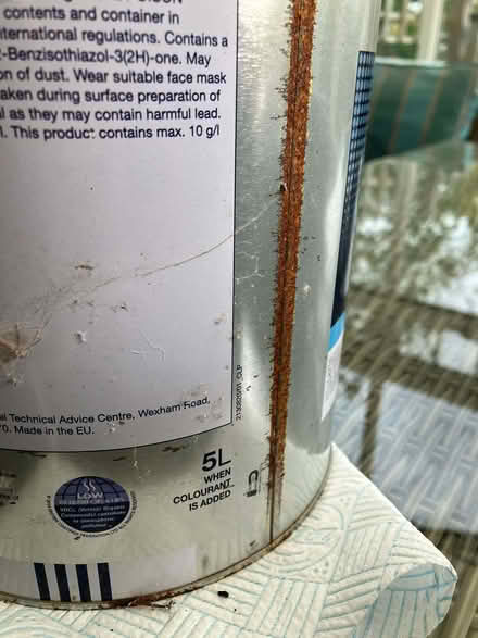 Photo of free 5L Tin of Dulux 'Turquoise Jewel' Paint (Sutton Pools OX14) #2