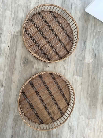 Photo of free Rattan / cane baskets x 3 (Bloxham OX15) #1