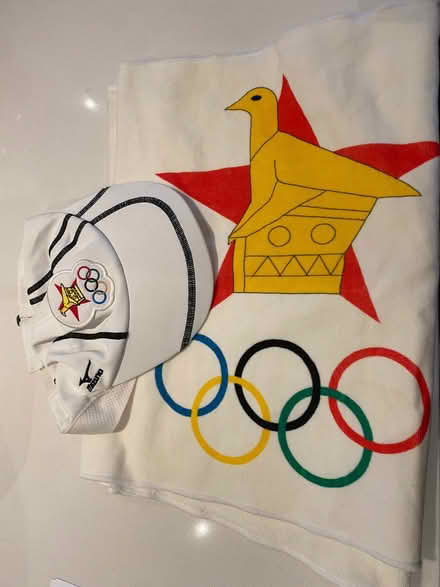 Photo of free Zimbabwe Olympic towel and hat (Radlett WD7) #1