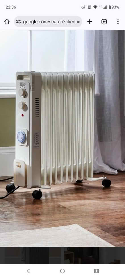 Photo of Oil filled electric radiator (Bedminster) #1