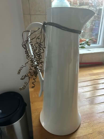 Photo of free Tall white Jug Vase (Marden, Devizes SN10) #2