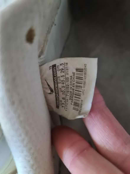 Photo of free Nike Air Force 1 Thatched White (Watlington PE33) #4
