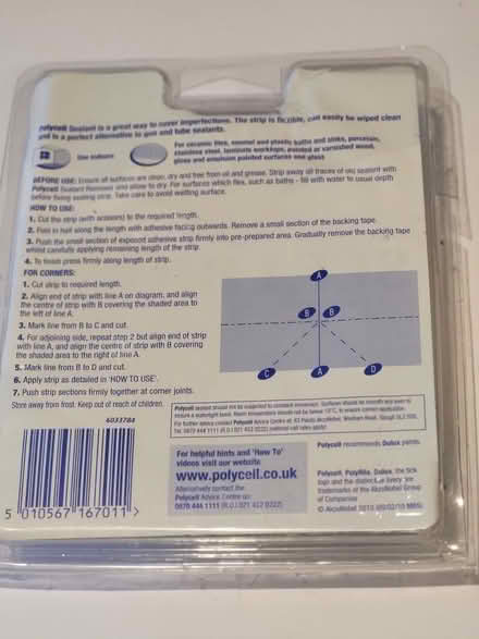 Photo of free Polycell Sealant Strip 1.3m (Handsworth B21) #3