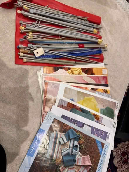 Photo of free Knitting needles and patterns (Langley SL3) #1