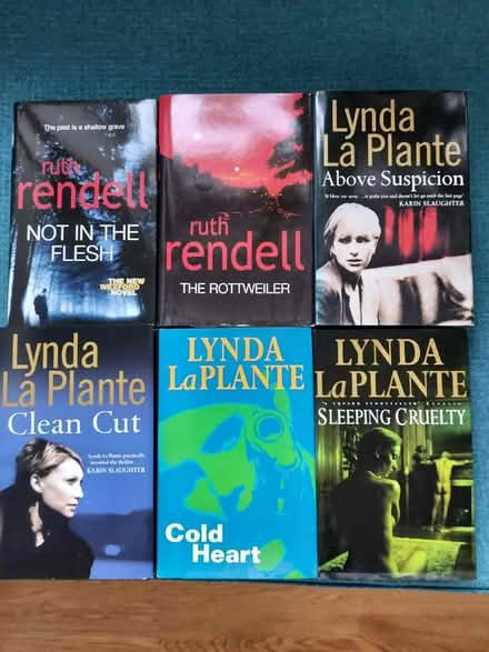 Photo of free Linda LaPlante & Ruth Rendell books (Cranfield MK43) #1