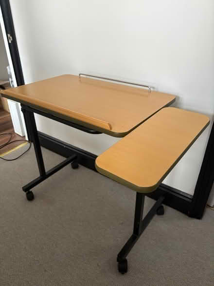 Photo of free Adjustable bed table (Woodham) #1