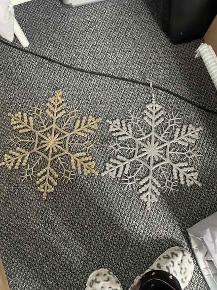 Photo of free 2 hanging Christmas snowflakes (Southdown) #1