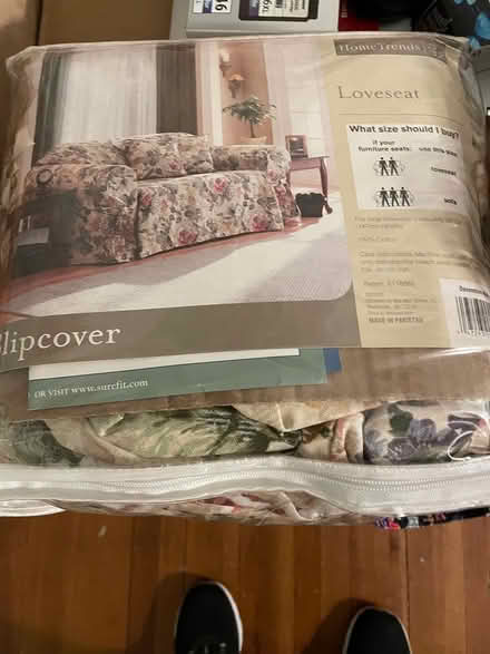 Photo of free New loveseat slipcover (South side watertown) #1