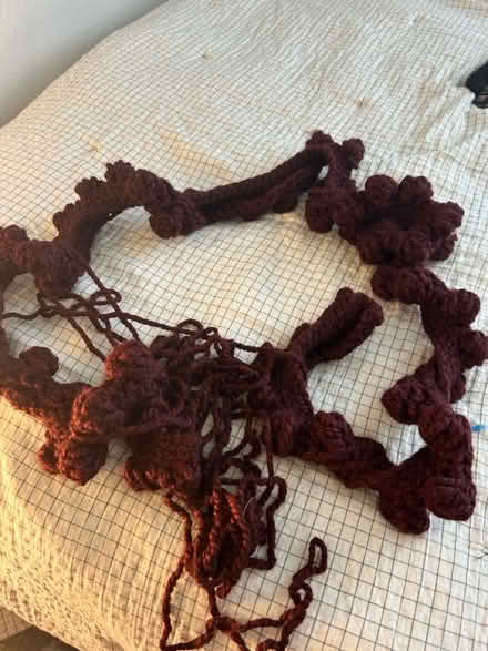 Photo of free Unfinished yarn project - maroon (North Hollywood) #1