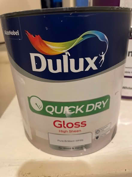 Photo of free Quick dry gloss white paint (Finsbury park) #1