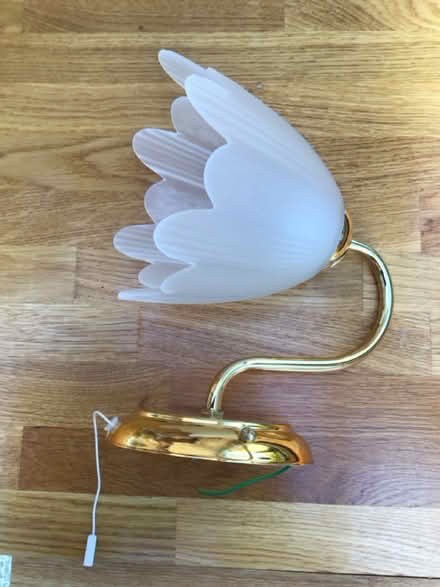Photo of free A single wall light, with glass shade (Garden City OX5) #2