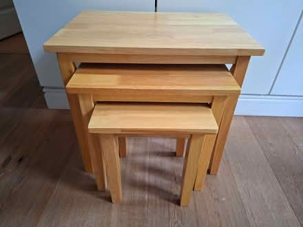 Photo of free Nest of 3 tables (Arborfield Garrison RG2) #1