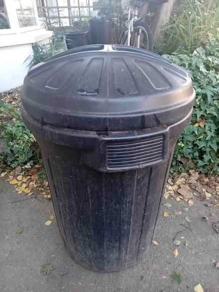 Photo of free 80L black dustbin (Hampton Hill TW11) #1