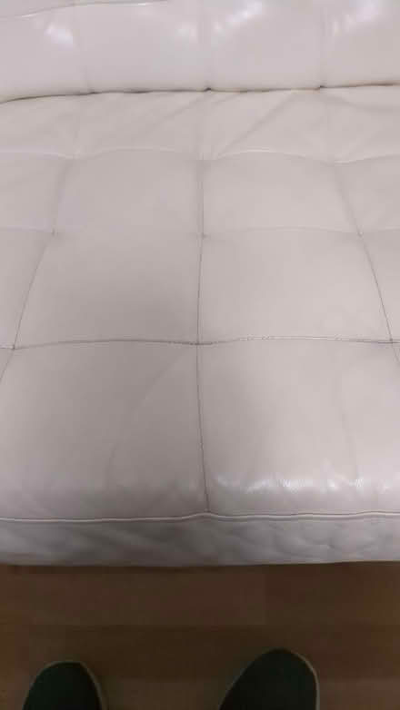 Photo of free White Ikea Leather Sofa (Guildford GU3) #3