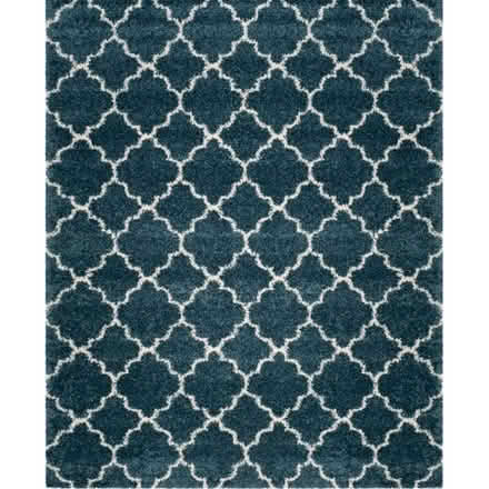 Photo of free Girault Hooked Slate Blue/Ivory Rug (Bloomsbury WC1R) #1