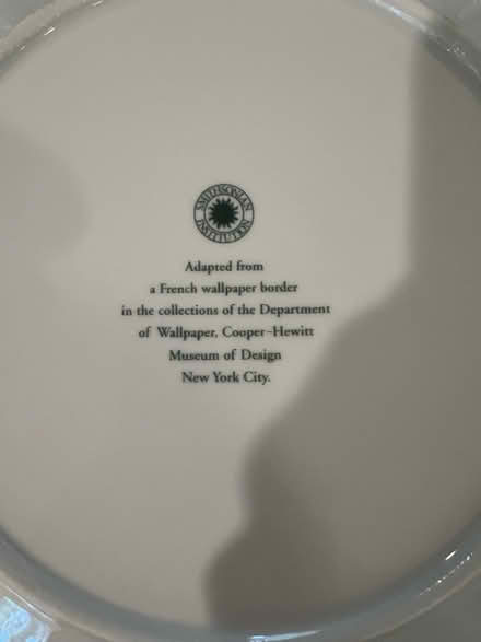 Photo of free Plate with Flowers and gold rim (Tenafly NJ) #2
