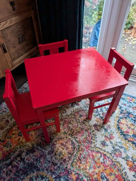 Photo of free Small Children's table and chairs (St Albans AL4) #1