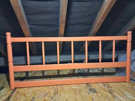 Photo of free Wooden bed headboard - for double bed (Penzance TR18) #1