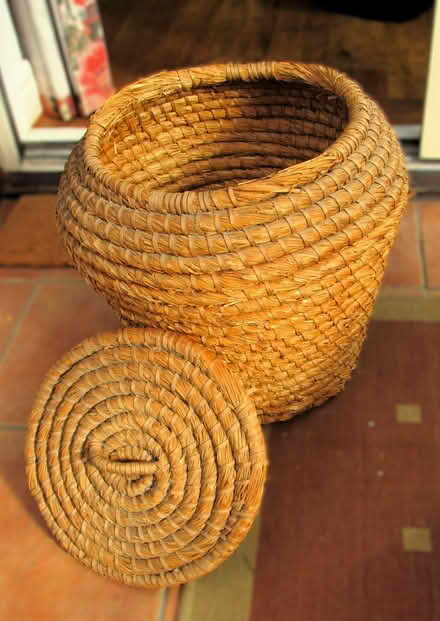 Photo of free Vintage Woven Wicker Straw Storage Laundry 1970s Ali Baba Sn (Cullercoats NE30) #2