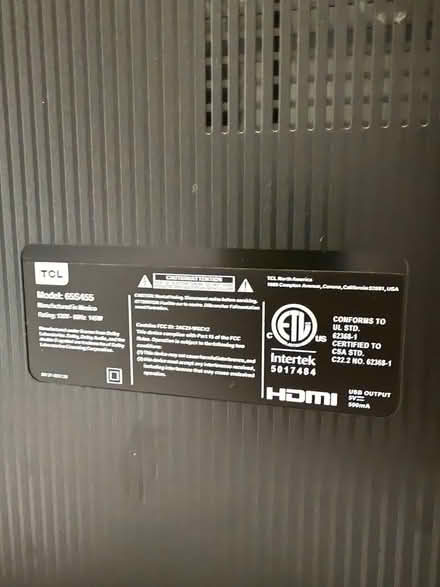 Photo of free TV Broken TCL 65” (Near Aldi in Hyattsville, MD) #3