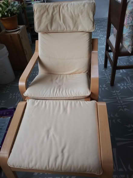 Photo of free Ikea chairs with footstools (2) (near Spring Ridge frederick) #1