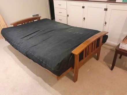 Photo of free Futon couch with frame (Wallingford) #1