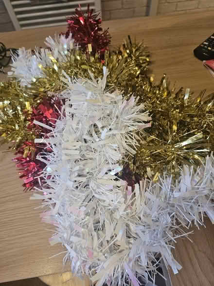 Photo of free Red white and gold tinsel (Malvern Link WR14) #1