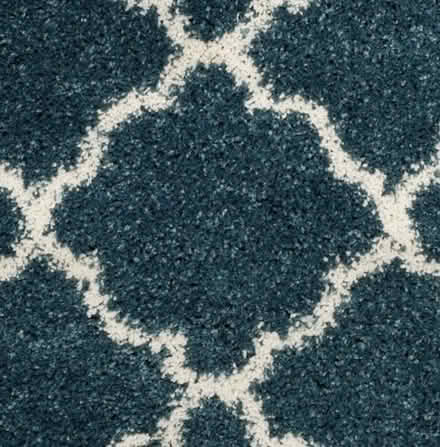 Photo of free Girault Hooked Slate Blue/Ivory Rug (Bloomsbury WC1R) #3