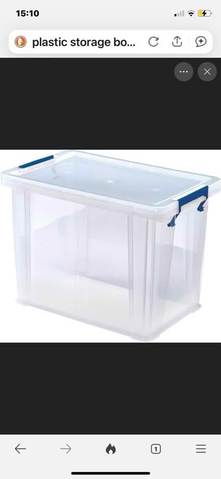 Photo of Plastic storage box with lid (Hatfield AL10) #1