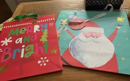 Photo of free 3 large christmas gift bags and 3 small gift boxes (Swannington LE67) #1