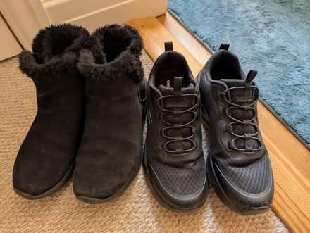 Photo of free 2 x Skechers size 3/4 (boots and trainers) (Hornby LA2) #1