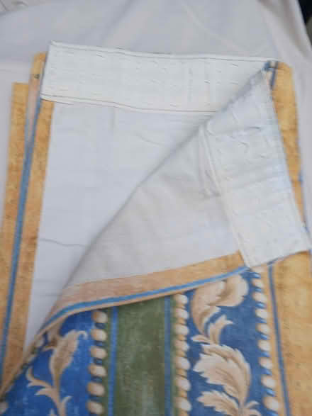 Photo of free Floral Lined Curtains (New Greens) #2