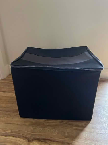 Photo of free Two black zipped storage boxes (Knotty Green HP9) #1
