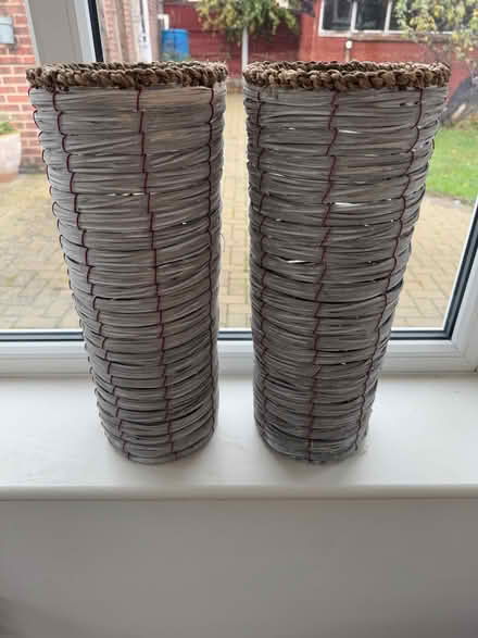 Photo of free 2 x wicker tubs/ornaments (Corringham SS17) #1