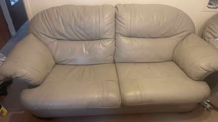Photo of free leather sofa set (cb8 7bj) #2