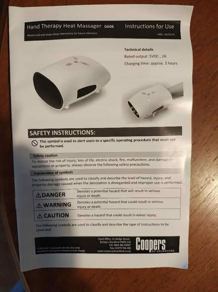 Photo of free Hand massager (Ebley GL5) #2