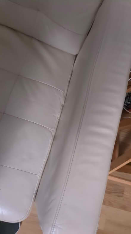 Photo of free White Ikea Leather Sofa (Guildford GU3) #4