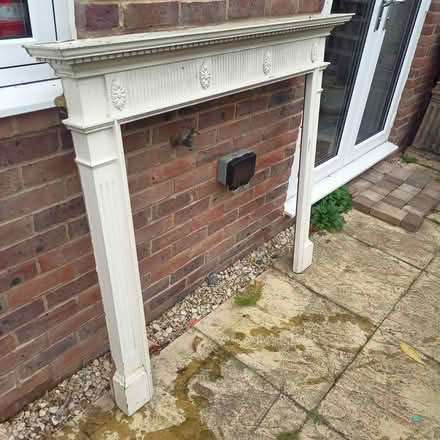Photo of free Wooden mantlepiece surround (Warborough OX10) #1