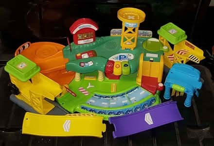 Photo of free VTech Toot Toot driver garage, 2 x crane set and vehicles (Lambridge) #1