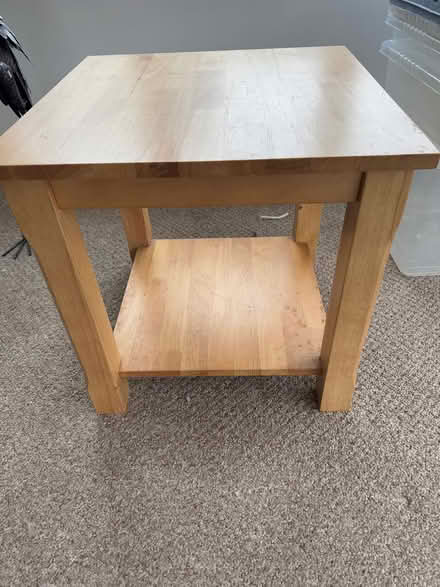 Photo of free Oak side table (Corringham SS17) #1