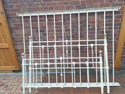 Photo of free King size bed frame and mattress (Bedwell SG1) #1