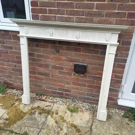 Photo of free Wooden mantlepiece surround (Warborough OX10) #2