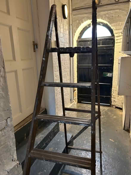 Photo of free Vintage wooden folding step ladder (Richmond TW10) #1
