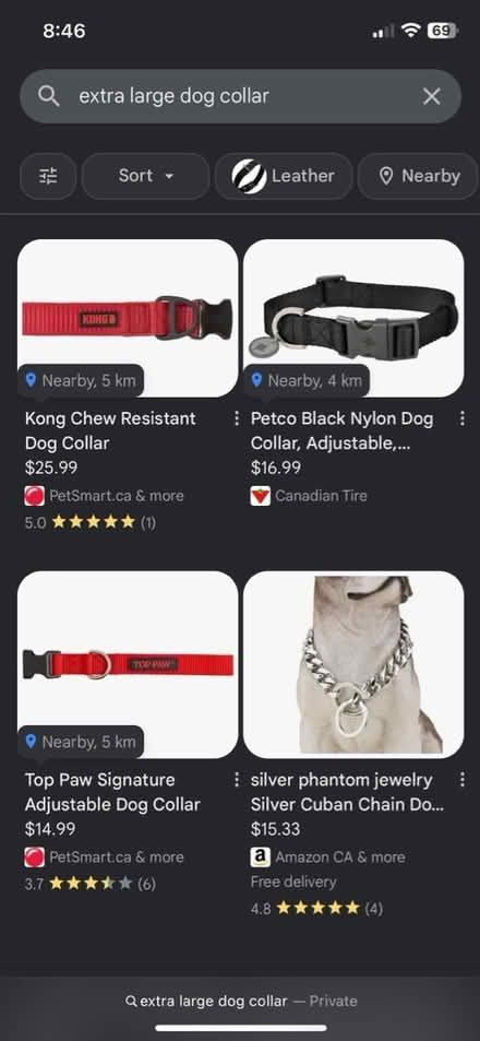Photo of dog collar XL (Bells corners) #1