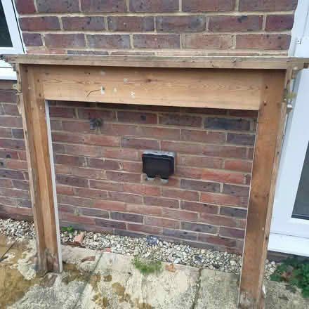 Photo of free Wooden mantlepiece surround (Warborough OX10) #3