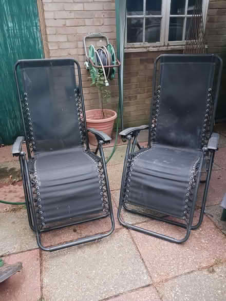 Photo of free Collapsible garden chairs (Hanworth RG12) #1