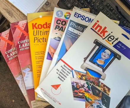 Photo of free Ink jet paper and plastic wallets (Bethesda LL57) #1